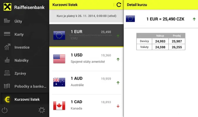 eKonto android App screenshot 1